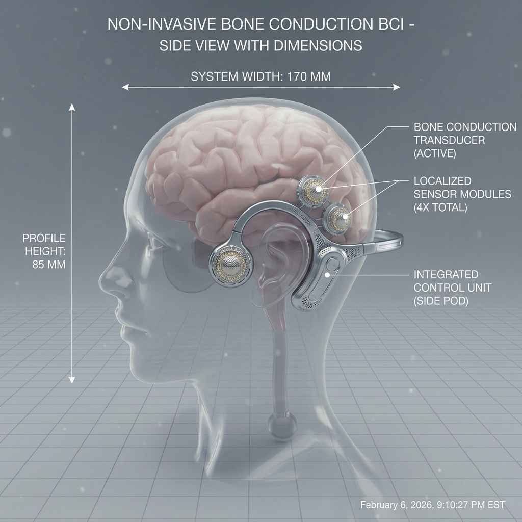 Brain pods 非侵入式 EEG 设备示意图